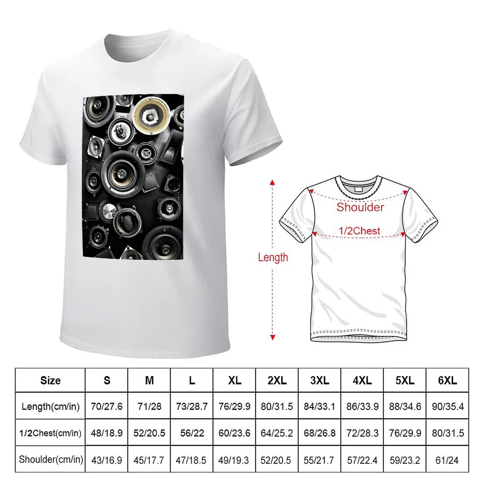 Speakers T-shirt new edition heavyweights blanks men clothings