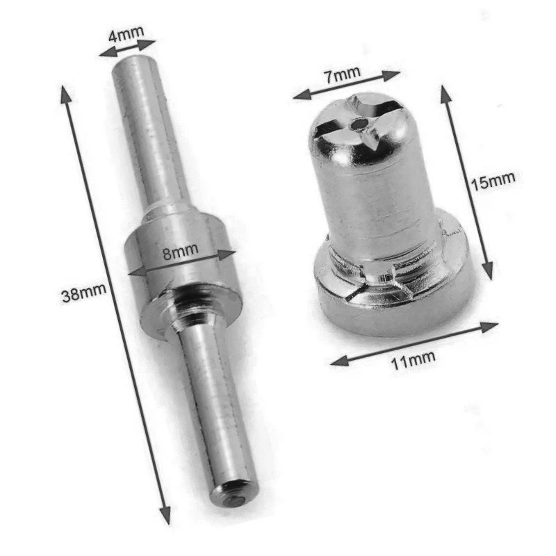 Cutting gun extended electrode nozzle nickel plated PT31/Wenzhou 40 plasma cutting accessories LG40 13PCS