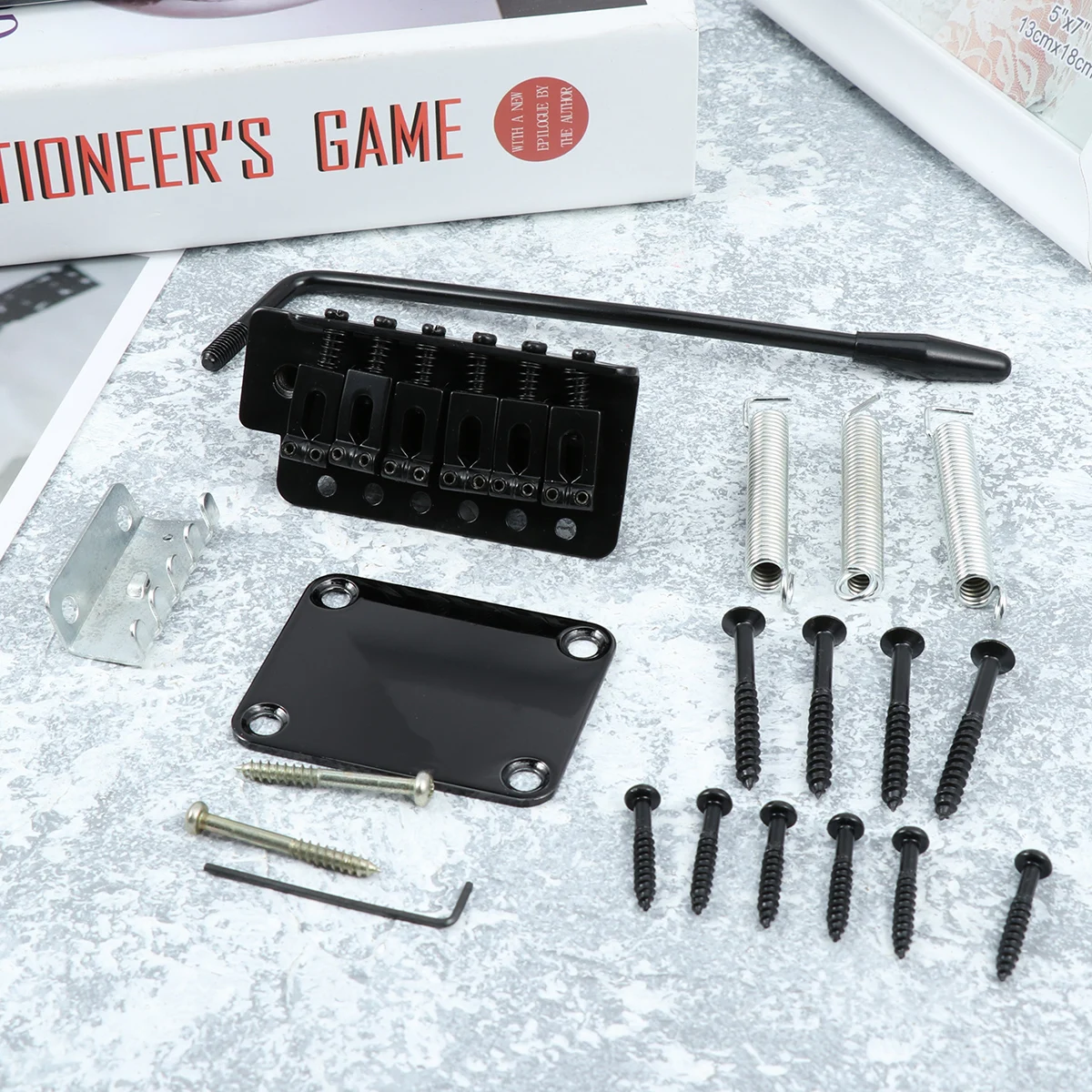 

Bridge Reinforcement Panel Set GA296 Guitar Tremolo Parts Neck Plate Musical Instrument