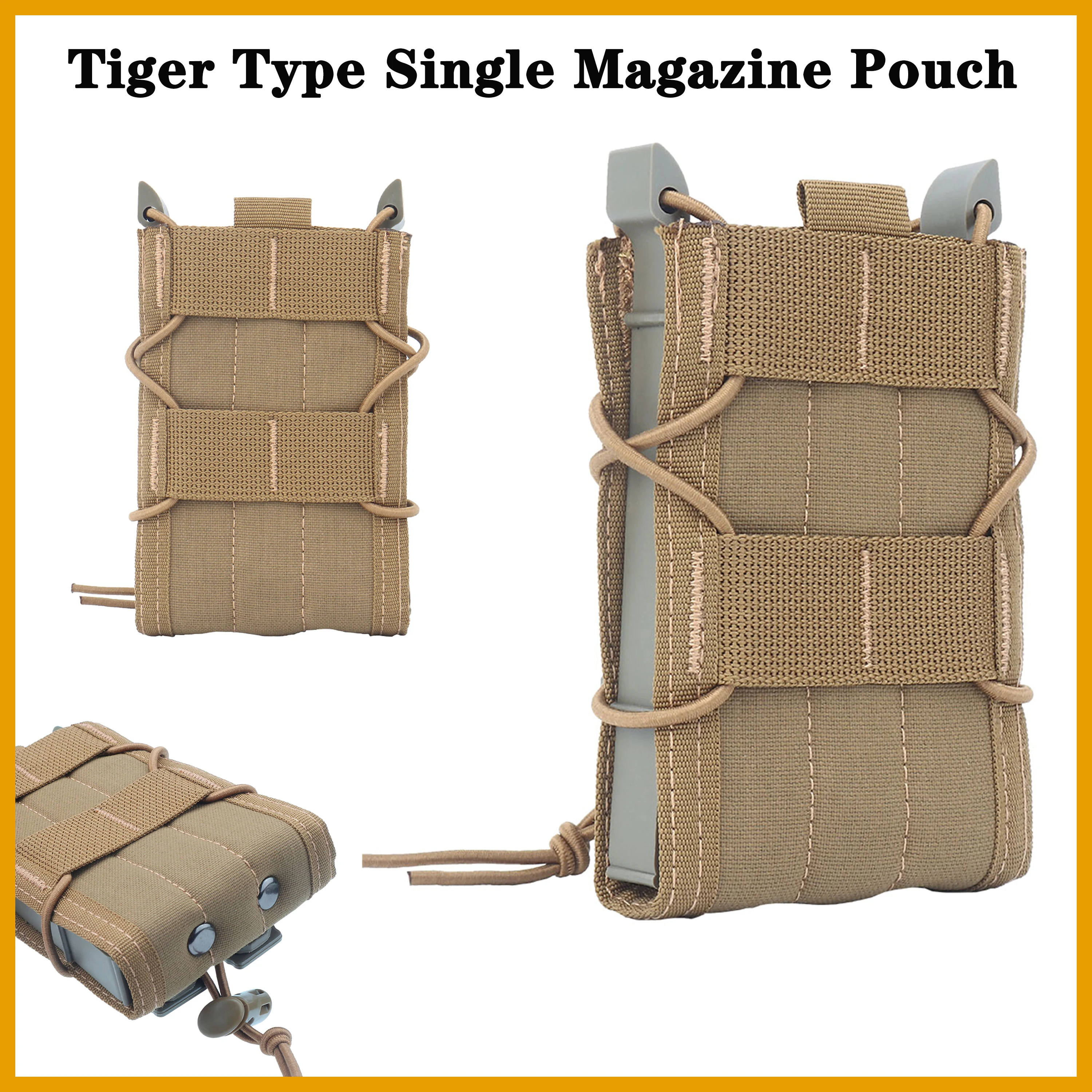 

Magazine Pouch For Outdoor Hunting Shooting Belt Vest Accessories，MOLLE Drawstring Magazine Dump Bag/Recycling Bag Universal Bag