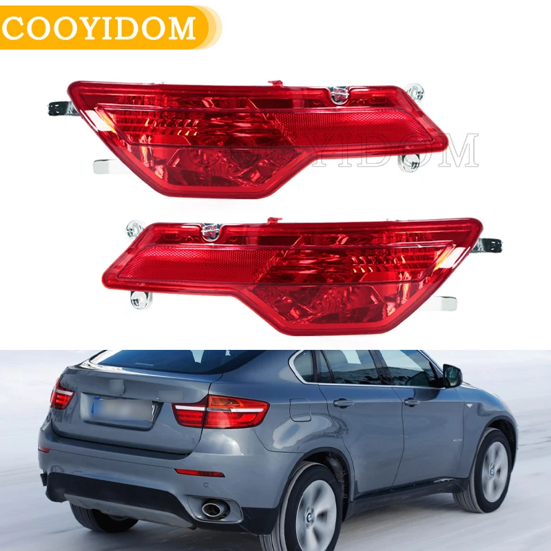 

Car Rear Bumper Fog Light Reflector For BMW X6 E71 E72 2008 2009 2010 63147187219 63147187220 Fog Lamp Assembly tail light