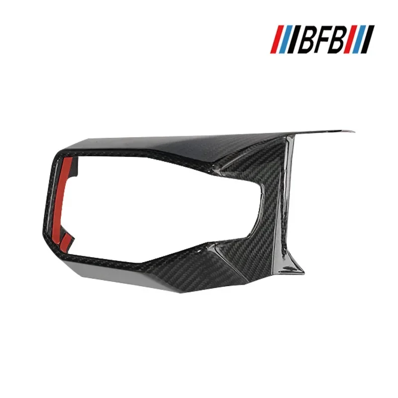 For Ford Mustang Real Dry carbon fiber dashboard left trim instrument air conditioner out of trend panel  modification 24-26