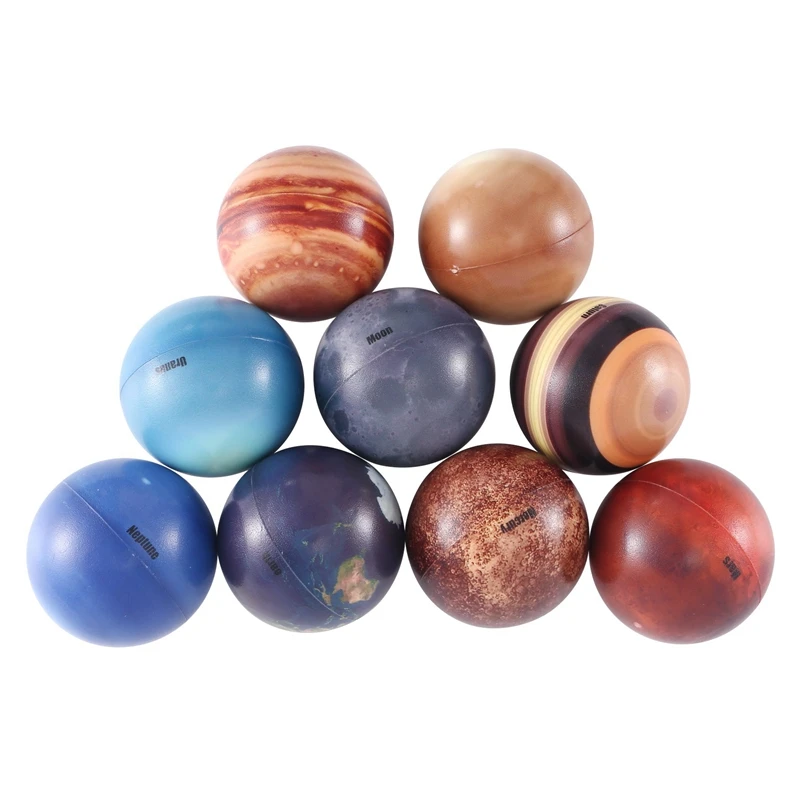 Solar System Stress Balls Anti Stress Ball Planets For Kids Solar System Toys Model Planet Squishy Balls Educational Toy