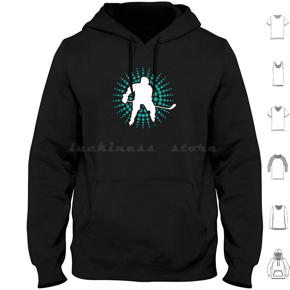 Ice Hockey Skater Skier Ski Winter Sport Holiday Gift Hoodies Long Sleeve Ski Ice Skating Ice Hockey Skiing Skier Ice