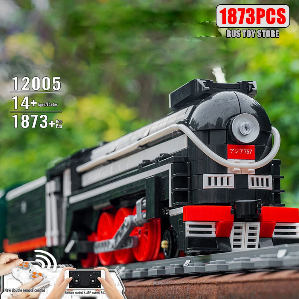 Schimmel Koning SL7 Azië Express Trein Model Moc Bouwstenen Baksteen Technische Gemotoriseerde Assemblage Kinderen Speelgoed Kerstcadeau 12005