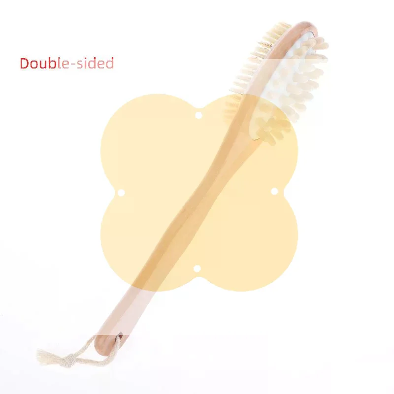 1Pcs Natural Bristle Dead Skin Remover Exfoliates Massage Tools 2 In 1 Dry Skin Body Massage Brush