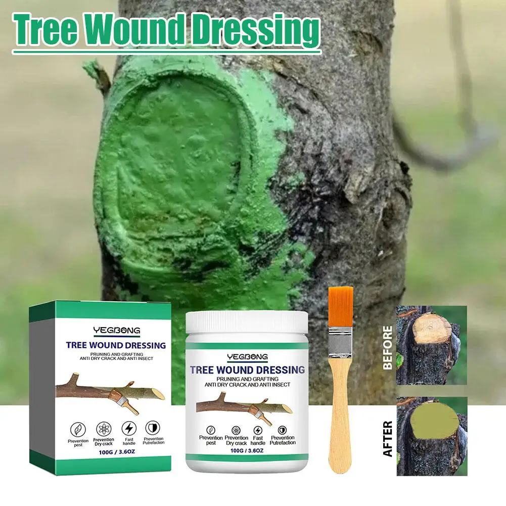 100g Tree Grafting Paste Tree Wound Paste Smear Agent Tree Pruning Sealer Plant Saw Cuts Coating Pruning Heal Wound Repair Tool