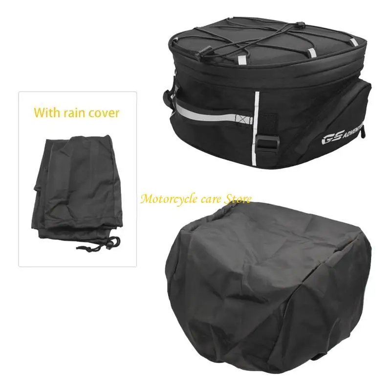 

U75F Motorcycle Tail Bag Rear for Seat Bag with Waterproof Rain Cover for R1250GS