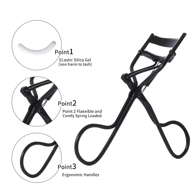 Zalotka do rzęs 3D Naturalne podkręcenie Przenośne narzędzie kosmetyczne Trójwymiarowa integralna pęseta do rzęs Akcesoria Jedna sztuka