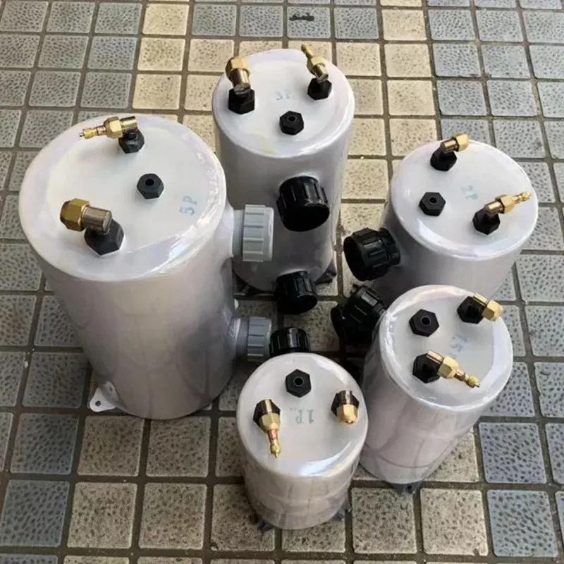 1/1.5HP Small Volume Titanium Tube Heat Exchanger, Pure Titanium Evaporator Titanium Gun, Fishpond Chiller Ice Bucket Radiator