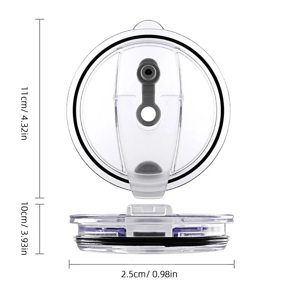 

4Pcs Leak Proof Straw Tumbler Lids for 30oz Tumblers Spill Resistant Replacement Lid Prevent Spill Hot Cold Lid for Tumbler