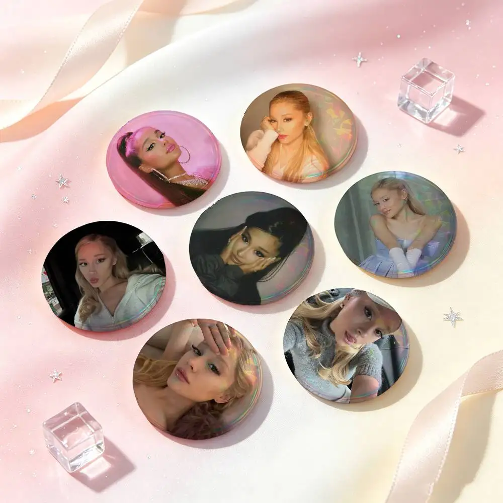 Ariana Grande Badges 25 32 44 58 75 Mm Round Cosplay Pin Bag Decor Fans Collect Friends Gifts Brooch Souvenir