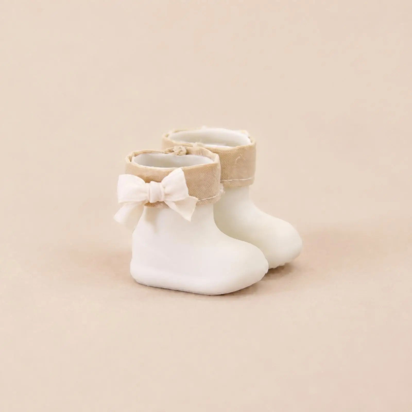 Mini Rain Boots for BJD Doll Silicone Ankle Boot with Bow Cute Dollhouse Footwear Accessory