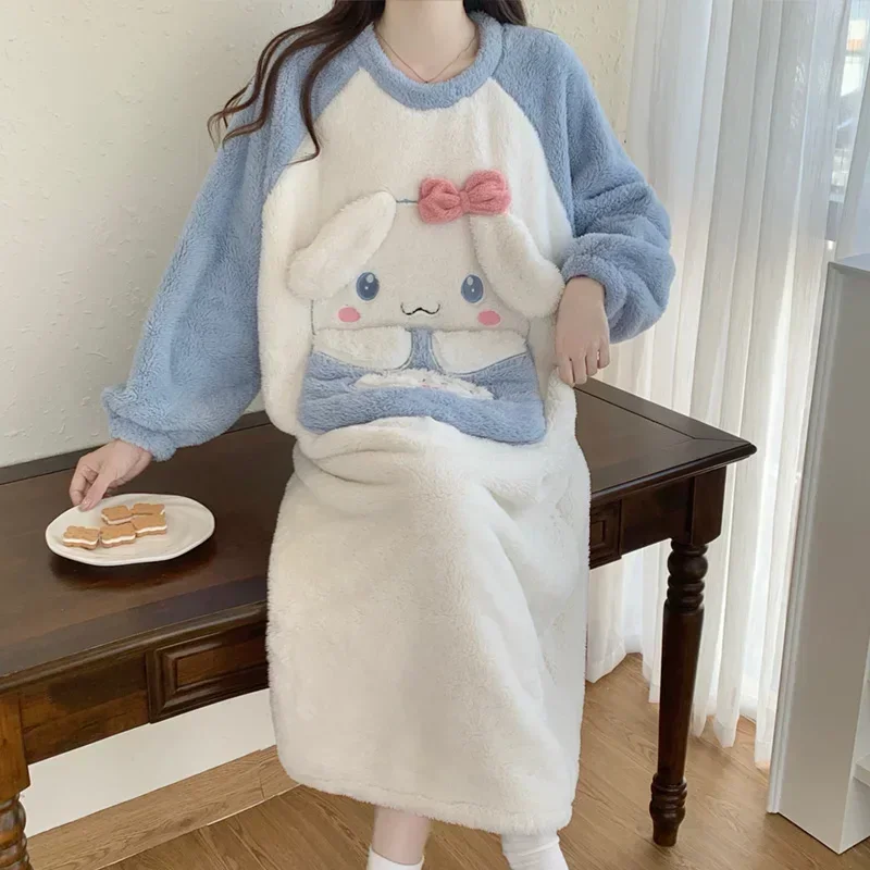 Yugui dog pajamas winter cotton women's pajamas new pajamas cartoon Sanrio loungewear casual dress Yugui dog women's pajamas