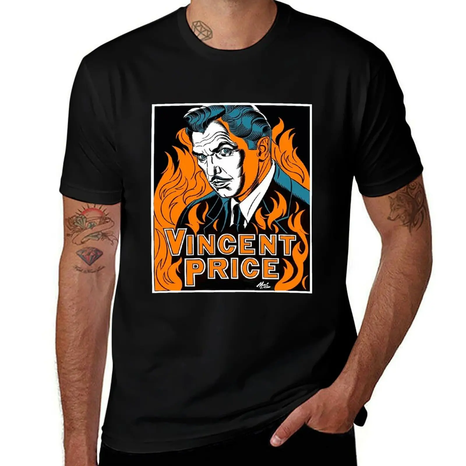 

Vincent Price - Master of horror T-Shirt cotton tshirt 100% anime t shirts oversize T-Shirt