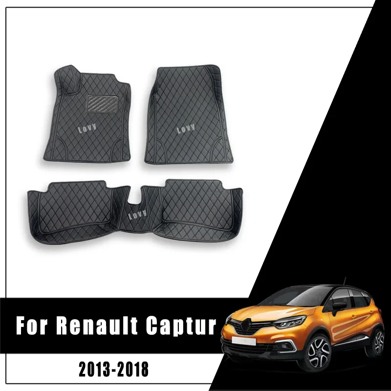 

Car Floor Mats For EU Renault Captur(B Platform) 2013 2014 2015 2016 2017 2018 Foot Carpet Auto Interior Decorations Accessories
