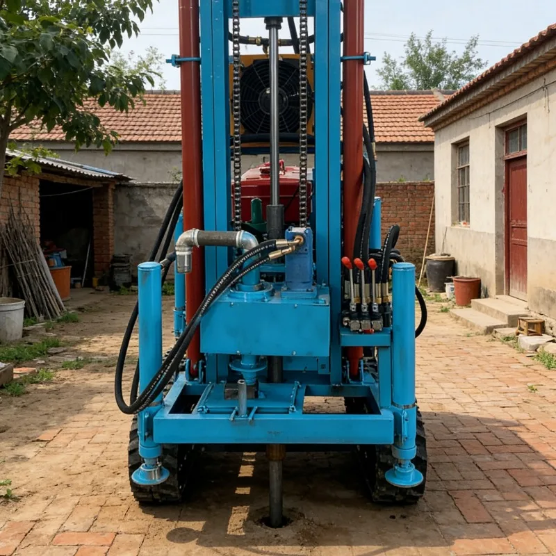 

Customized Portable Hydraulic Borehole Drilling Rig For Household Well Diesel Powered Machine