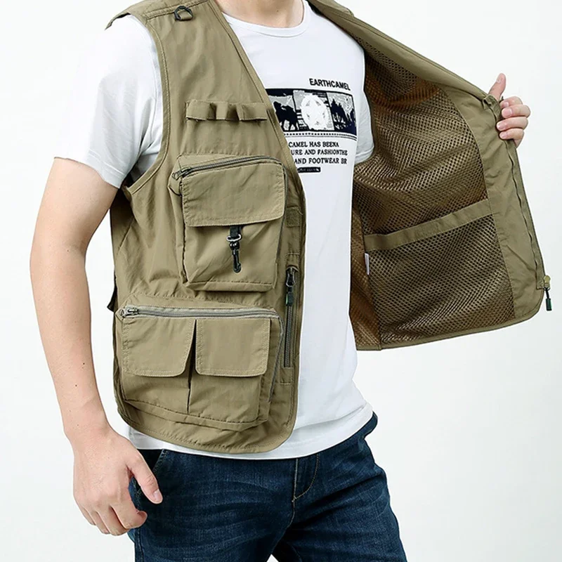 Coat, functional style, personalized tactical vest, men's tactical vest, men's trendy brand, spring and autumn season, wearing p