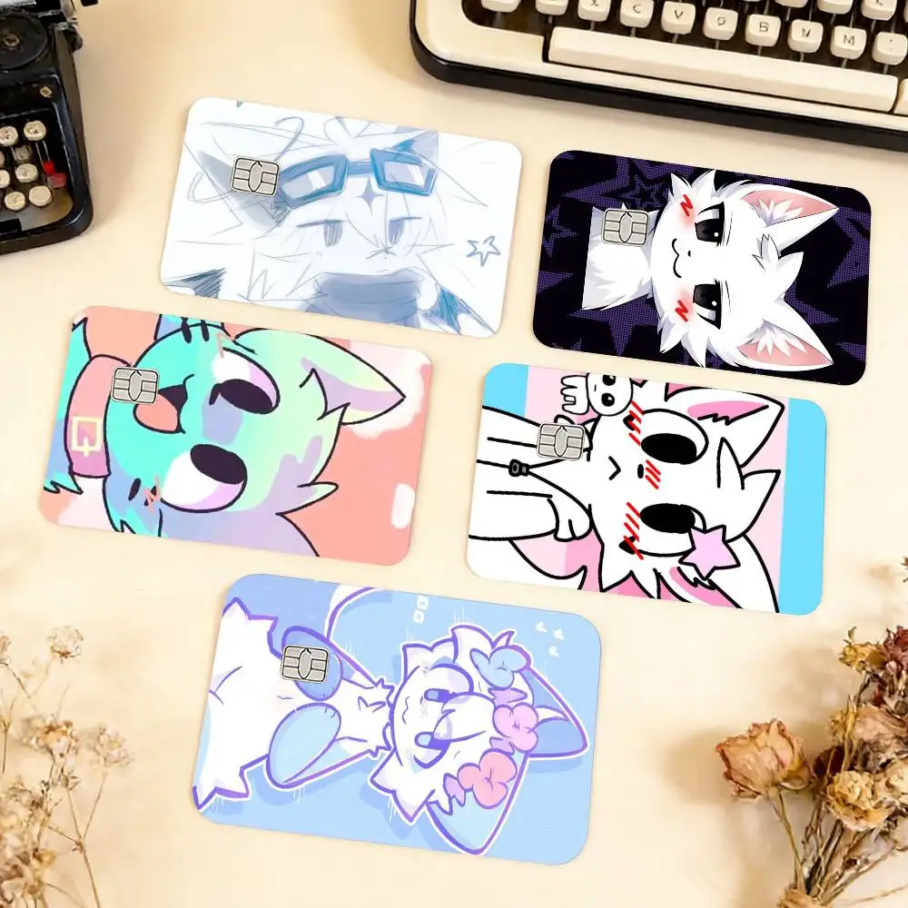 

Silly Cat B-Boykisser Waterproof Film Skin Cover Credit Card Stickers Debit Front Bank Bus Pass