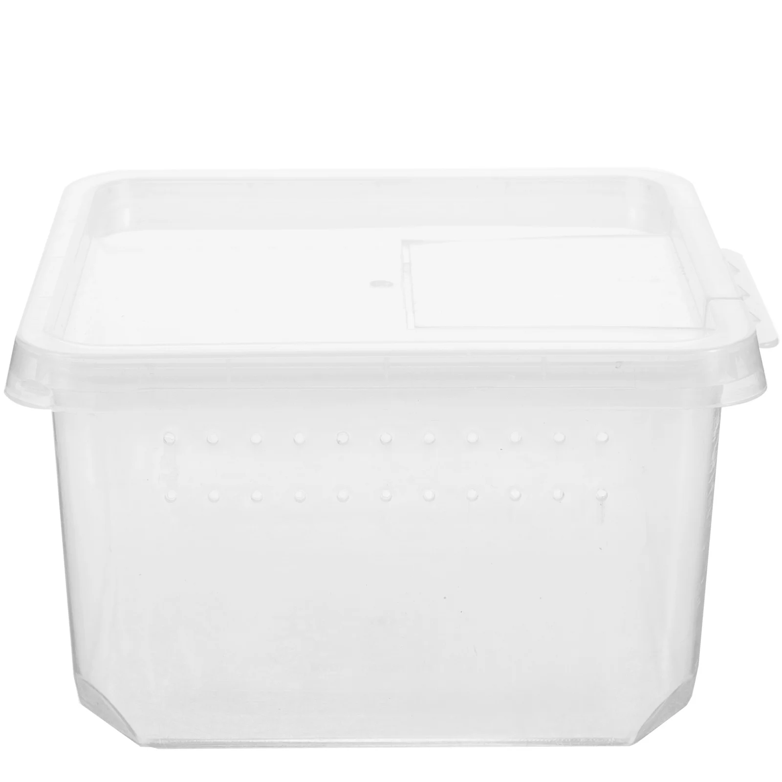 

Spider Box Transparent Reptile Feeding Container Breathable Holes For Gecko Lizard Tarantula Insect Terrarium Clear