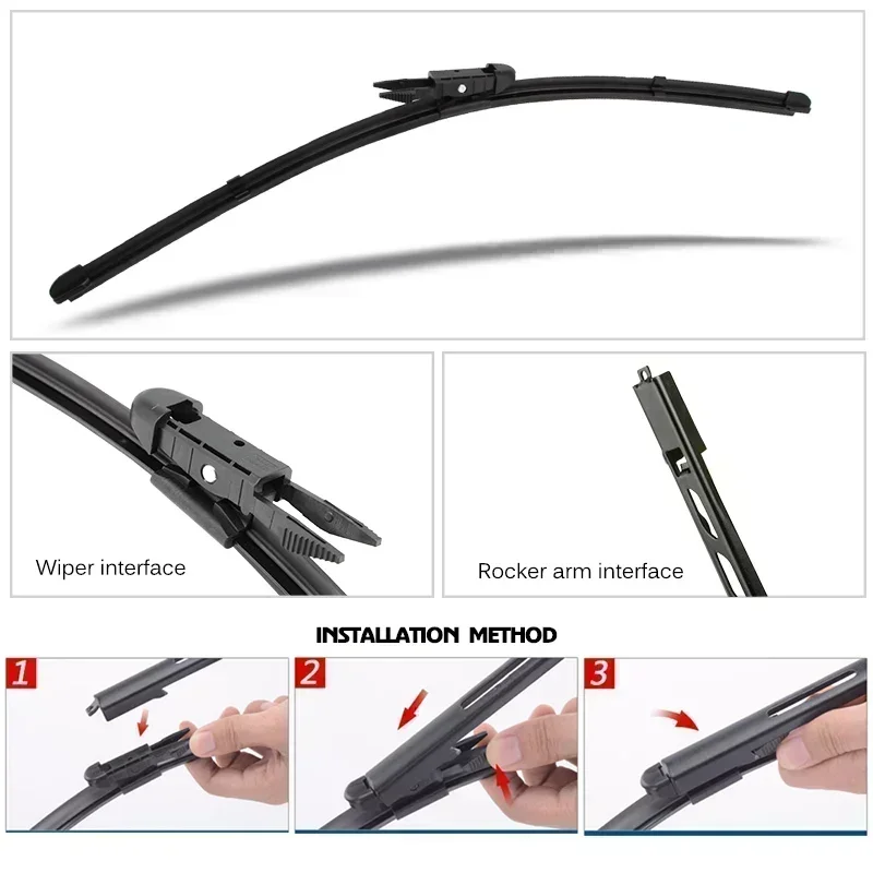 Car Wiper Blades For Smart Fortwo W451 2007-2014 Windshield Windscreen Front Window Blades 23\