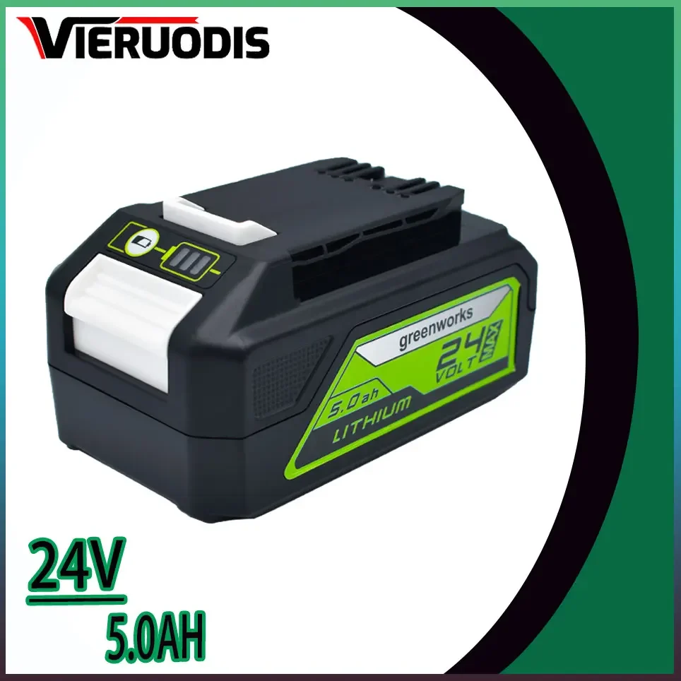 For Greenworks 24V 6.0Ah Lithium-ion Replacement Battery G24B2  ALL devices of 24V tools 29842 29852 BAG708 29322 21342