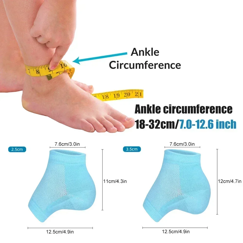 1Pair Height Max Socks Insoles, Sports Thickened SEBS Heel Pads Anti-slip 2.5/3.5cm Half Height Increase Insoles Women Men