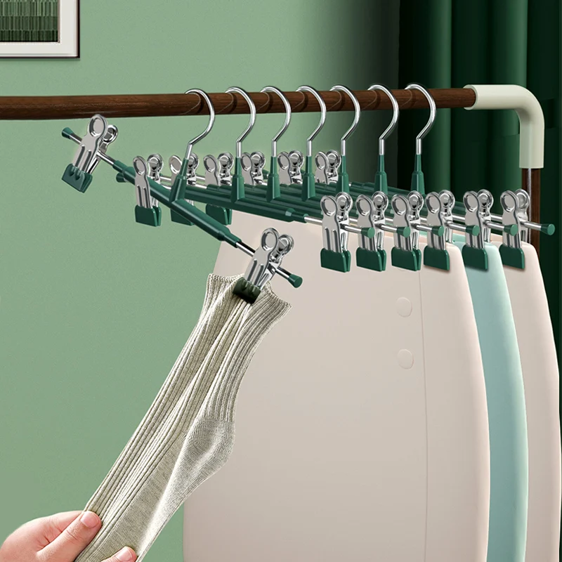 

10pcs/set Swiftable headband clip, non slip and non marking, hanging pants hanger, JK pants clip, sock drying hanger