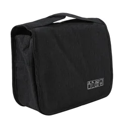 Travel Large Toiletry Bag Hangable Water Proof Makeup Vanity Cases Cosmetic Bag Toiletries Organizer Portable Storage Bag