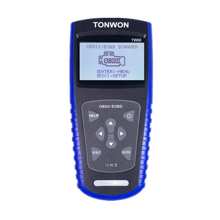 TW60 OBD2 Scanner New TONWON TW60 Full OBDII OBD2 Diagnostic Tools Works On Most OBDII Compliant USA Vehicle OBD2 Scanner Tools