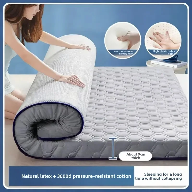 Tatami Soft Latex Mattress Comfortable Foldable Slow Rebound Multi Size Inhibits Germs Folding Mat Practical Home Use