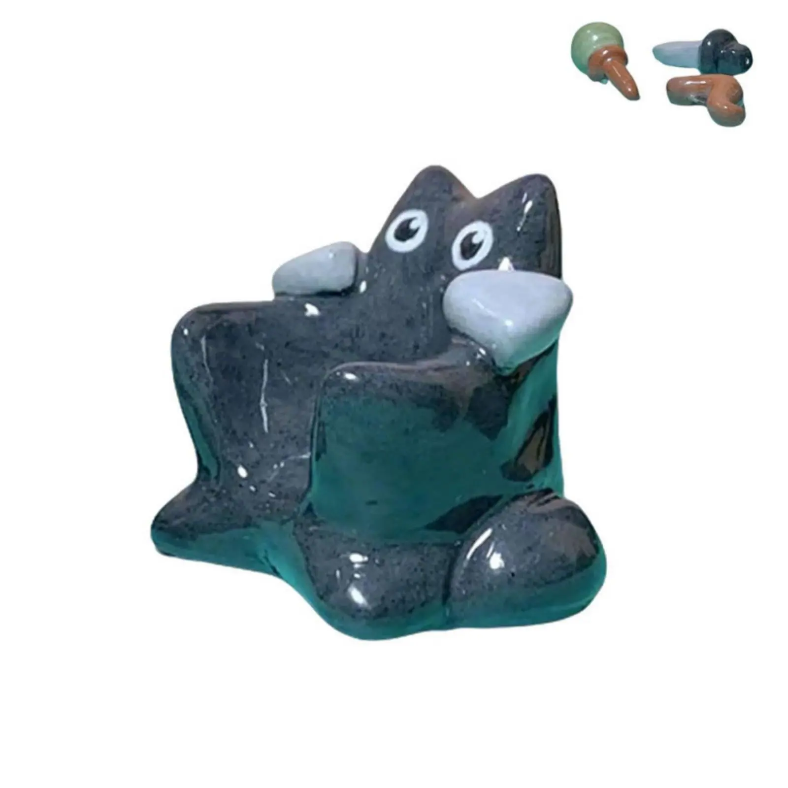 

Держатель для игральных костей «Черный кот» – Оригинальный подарок, милая подставка для костей в виде кошки, настольное украшение, портативное волшебное украшение для игроков в TTRPG