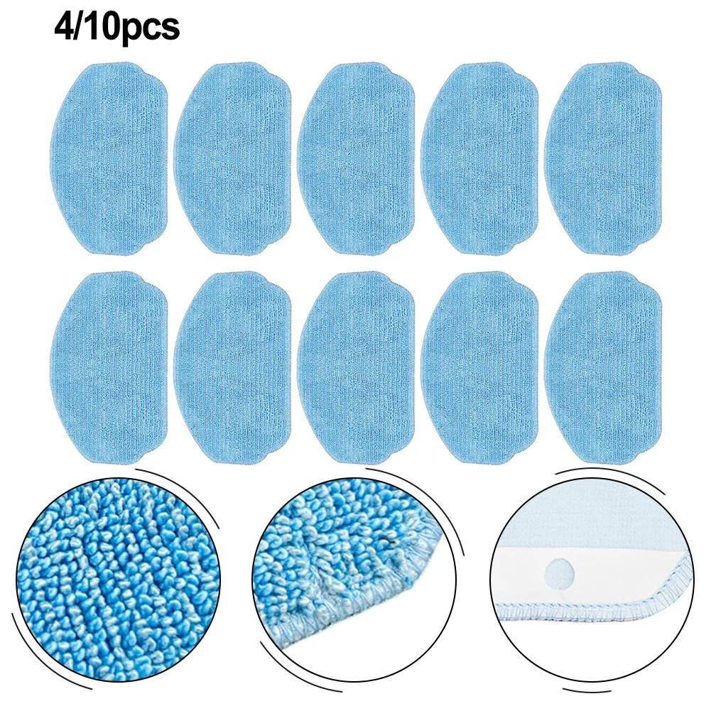 4/10pcs Microfiber Cleaning Dust Mop Cloths Replacement For Kabum Smart 100 Robotic Vacuum Household Cleaner Mop Pad