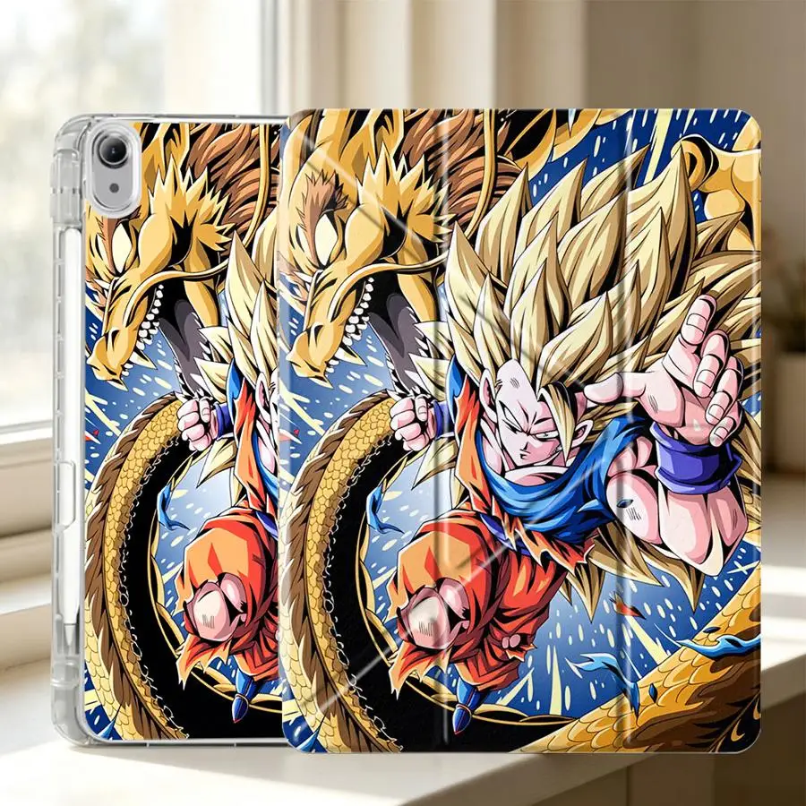 DragonS BallS Super Tablet Case For Samsung Galaxy Tab S10 Lite A8 S7 FE S9 Plus A9 Plus S8 A11 With Pen Slot Cover