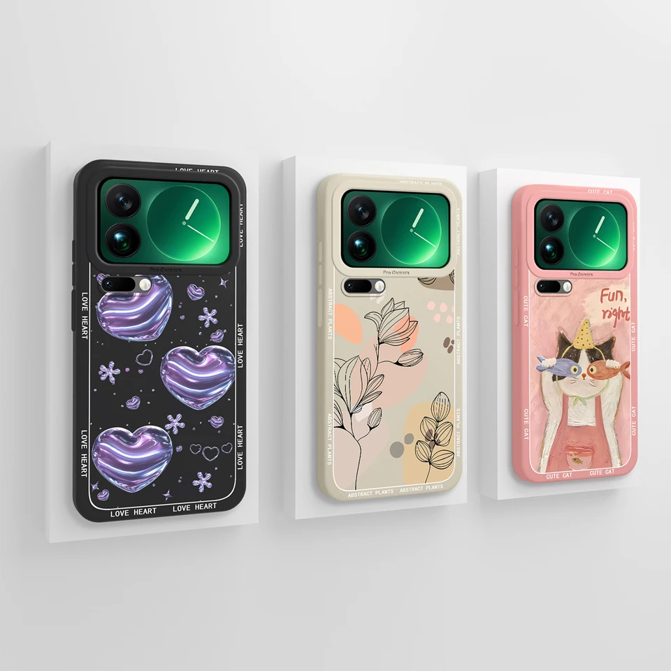 For Xiaomi17 17Pro 17ProMax Case Pink Bowknot Tulip Antifouling High Quality Housing For Xiaomi 17 Pro Max Xiaomi17ProMax Capa