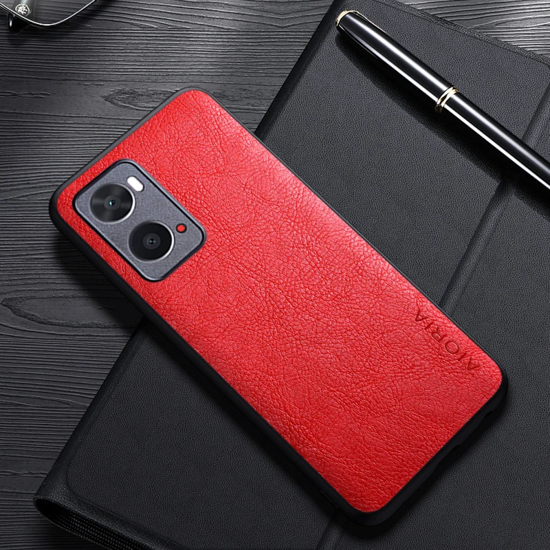 Case For Oppo A96 A36 A76 A77S A95 F19S A57S S57E 4G 5G Simple Design Luxury Leather Business Cover For Oppo A57 4G 5G Case