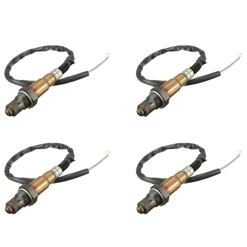 4X 4 Wire Universal Gas O2 Oxygen Sensor Lambda O2 Sensor 0258986602 0258986507 For Citroen Ford Hyundai Renault-Volvo