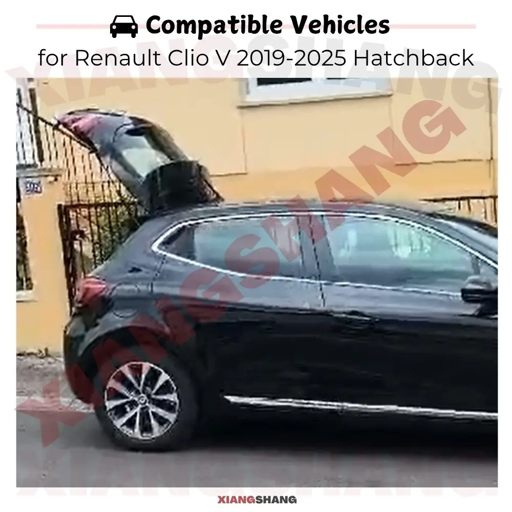 Auto Pop-Up Trunk Struts for Renault Clio V 2019-2025 Hatchback Automatic Opening Gas Lift Supports with Springs Boot Struts