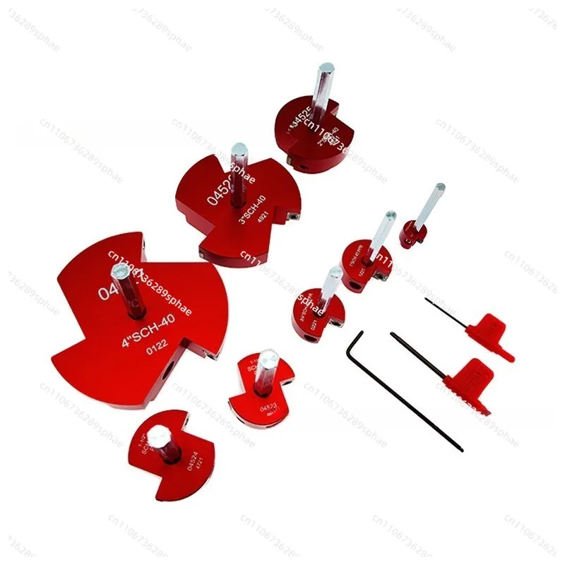 New 8 Piece Set PVC Pipe Reamer Water Pipe Fitting Expander Knife Multi Head PVC Pipe Reamer