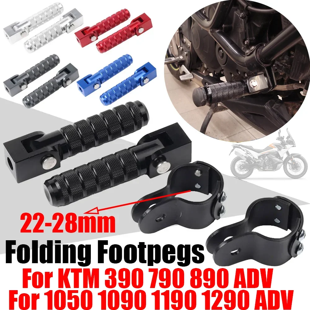 Per KTM 390 790 890 Adventure 1050 1090 1190 1290 Super ADV Accessori Highway Poggiapiedi Pedane Pedali Pedane Pieghevoli Morsetto