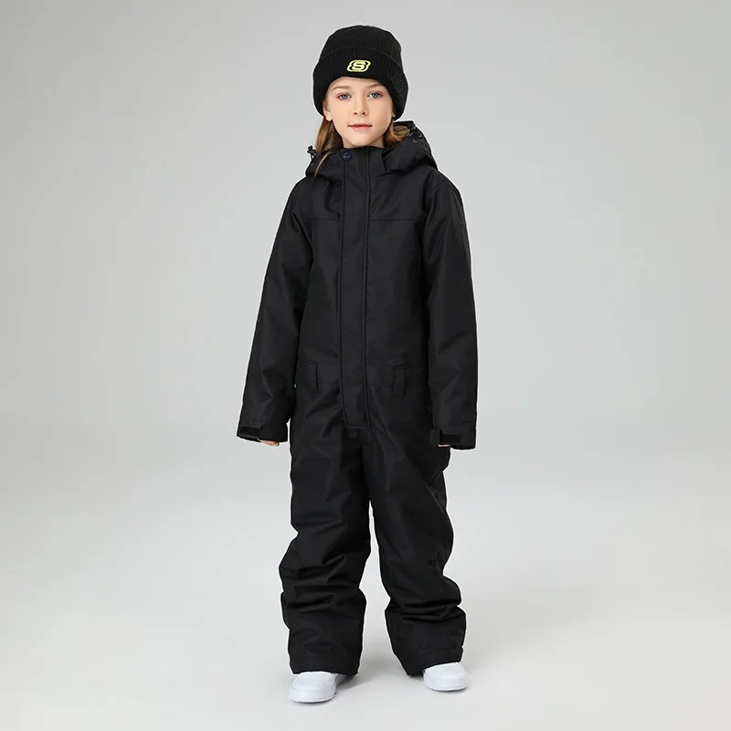 SEARIPE Kids' Waterproof Insulated Snowsuit One-Piece Thermal Lined Ski Outfit for Boys & Girls Windproof Snow Wear - Image 4
