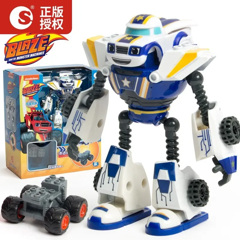 Blaze Monster Machines Anime Figure Plastic/Alloy Deformed Robot Car Toy Action Figure Model Kids Toys Children Christmas Gifts