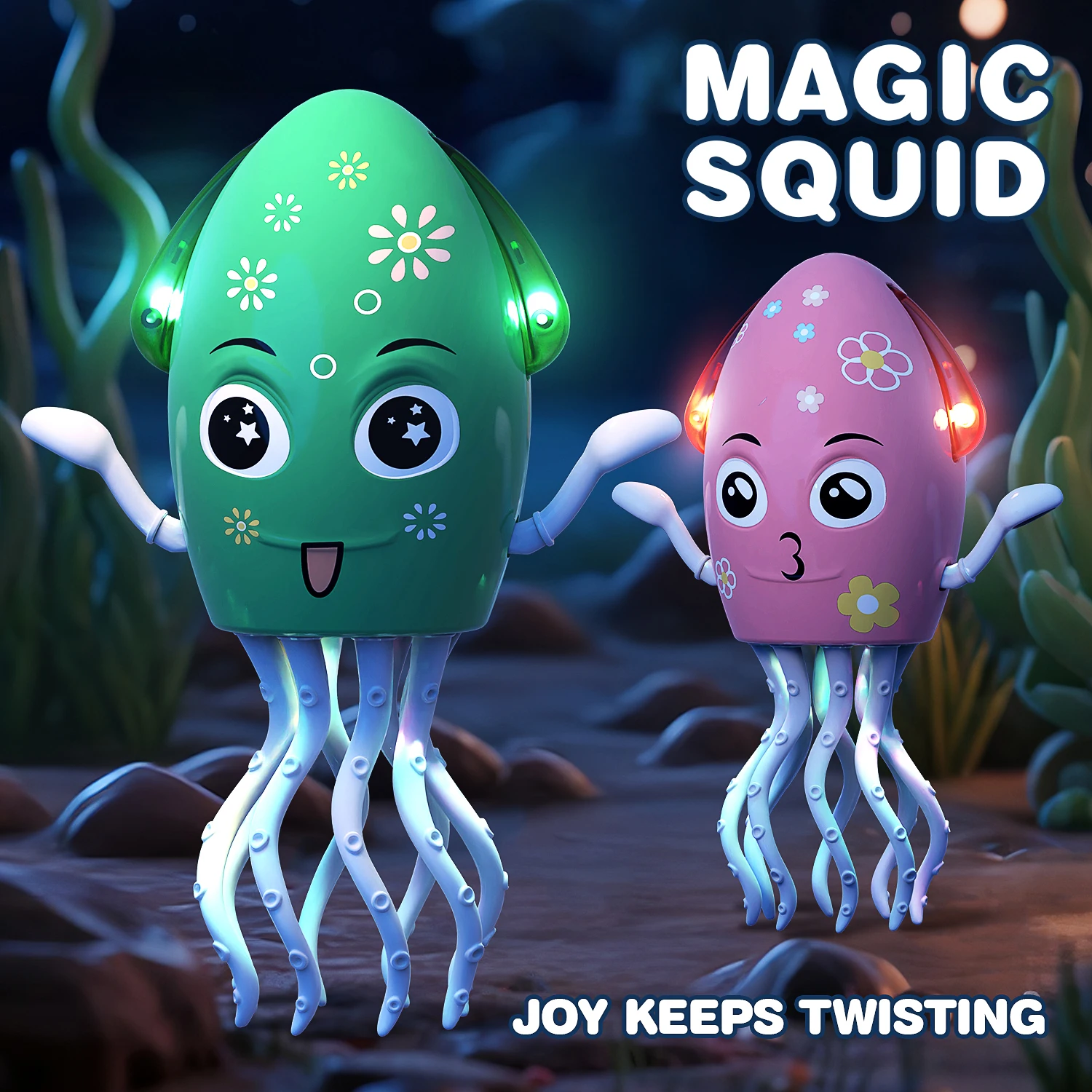 الحبر الإلكتروني الأسماك السيارات تجنب العوائق الزحف الحيوانات الأليفة الحبار التفاعلية الكهربائية الرقص الحبر الأسماك الموسيقية لعبة التعليم المبكر