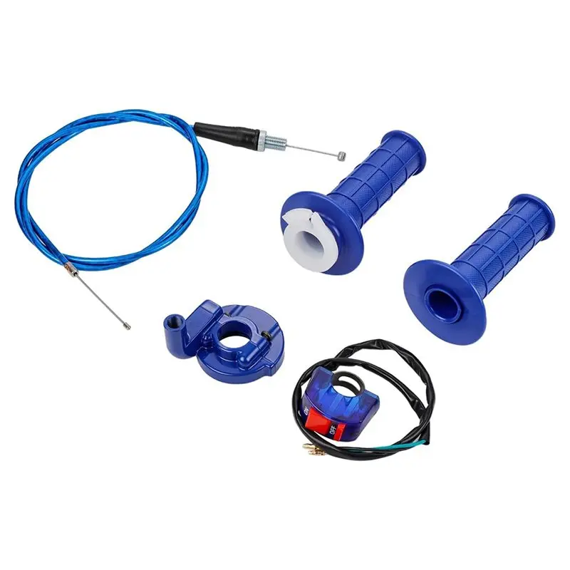 Throttle Handle Grips Cable On/Off Switch Accelerator Set