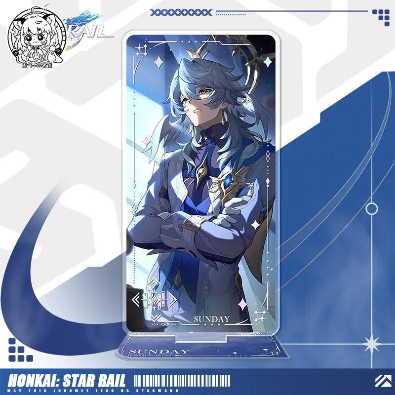 أنيمي هونكاي: ستار السكك الحديدية روبن اليراع Aglaea تأثيري الكرتون سطح المكتب زخرفة الاكريليك 16 سنتيمتر ضوء مخروط الدائمة لوحات هدية عيد الميلاد