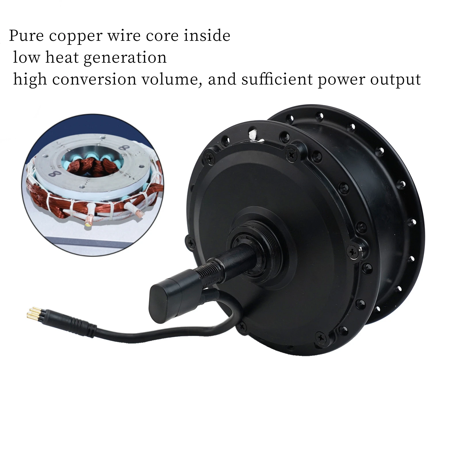 9pin كابل المحرك فرش محور المحرك دراجة كهربائية ترقية مناسبة لعجلات 16 ''إلى 29'' المعدنية والمواد النحاسية #5