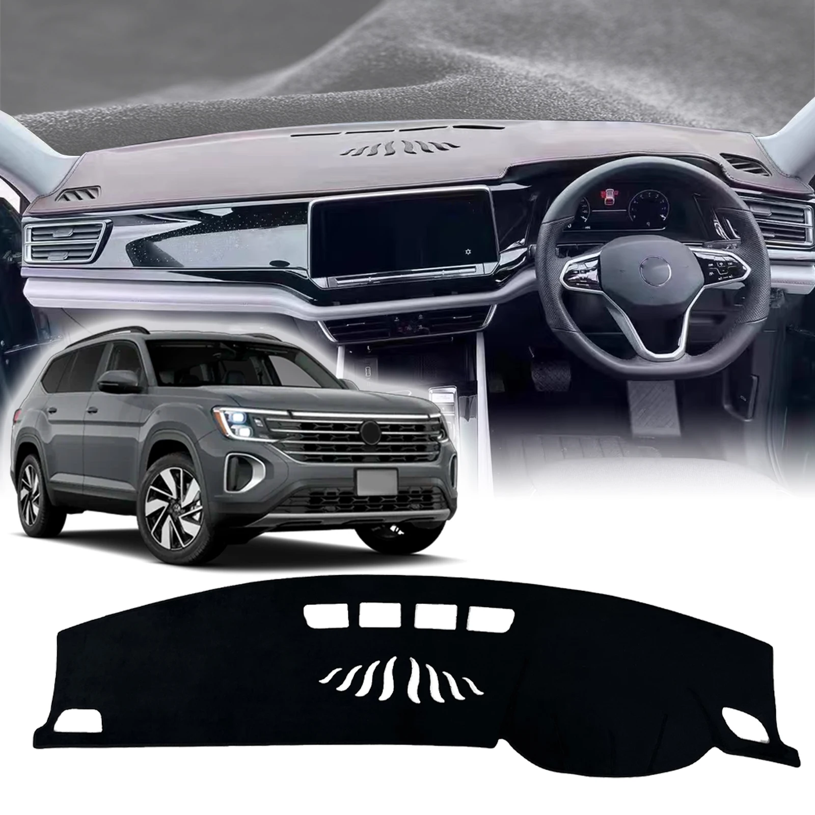 

fit for VW Atlas 2024 2025 2026 Cross Sport Car Dashmat DashMat Sunshade Dashboard Cover Pad Protective Carpet Accessories