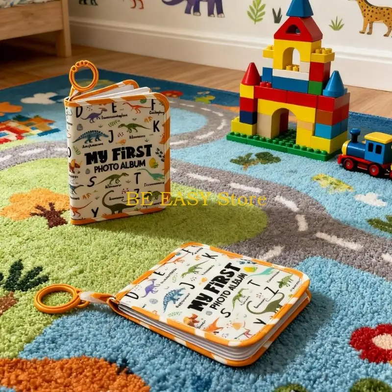 E28F Baby's My Firsts Family Album,Baby Photo Album Cloth Photo Book,Baby Cloth Album