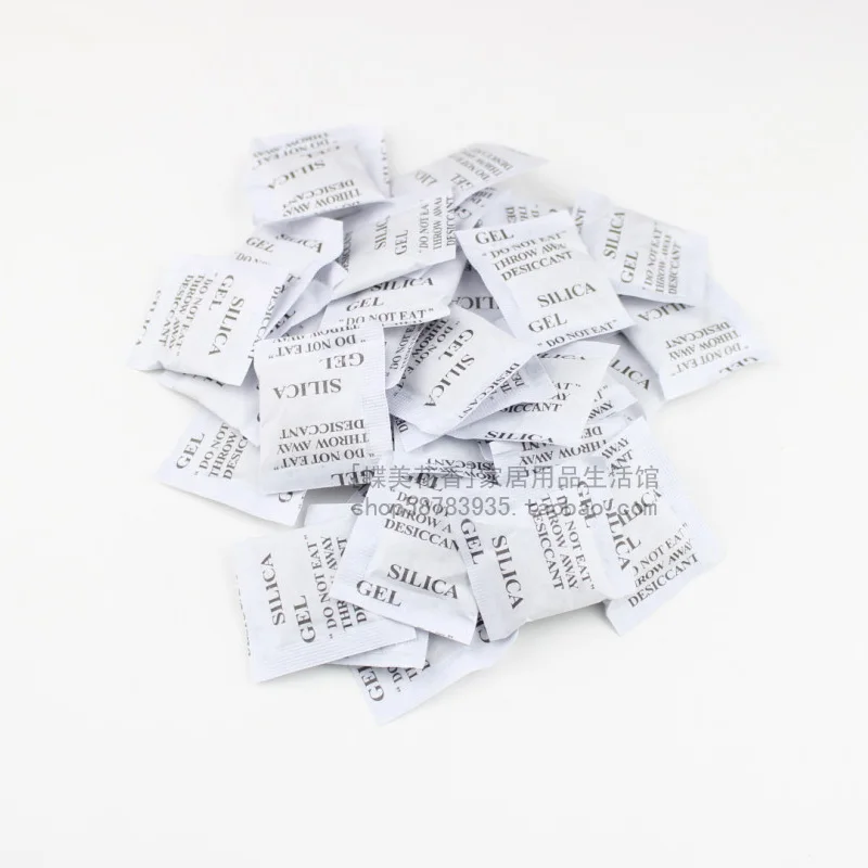 Silica Gel Desiccant Moisture Absorber, Reusable Packs, Free Shipping, 1g per Bag, 1000Pcs Lot