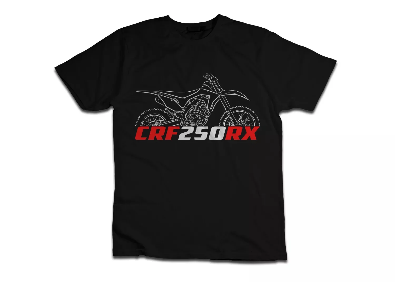 

2024 Men T Shirt Casual Hondas CRF250RX 2019-2025 - Motorcycle T-Shirt for Riders Graphic Summer Short Sleeves 100% Cotton S-3XL